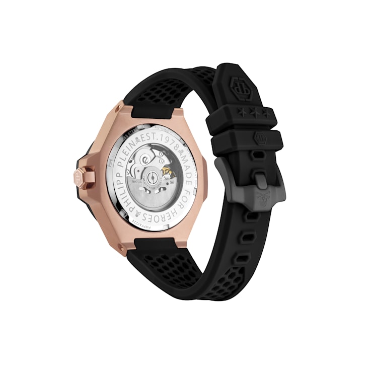 Plein $keleton Royal Silicone Strap Mens Watch