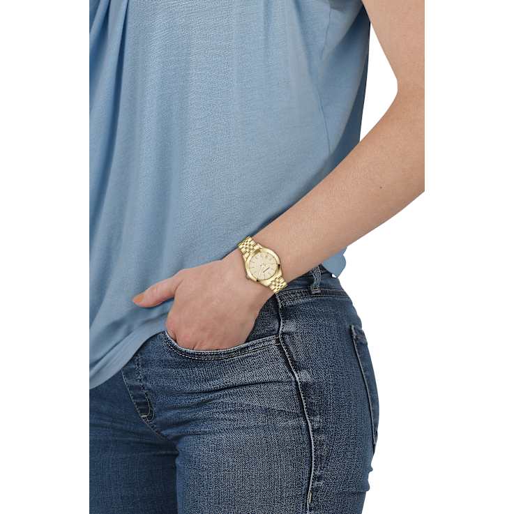 Ferragamo Classic IP Yellow Bracelet Watch