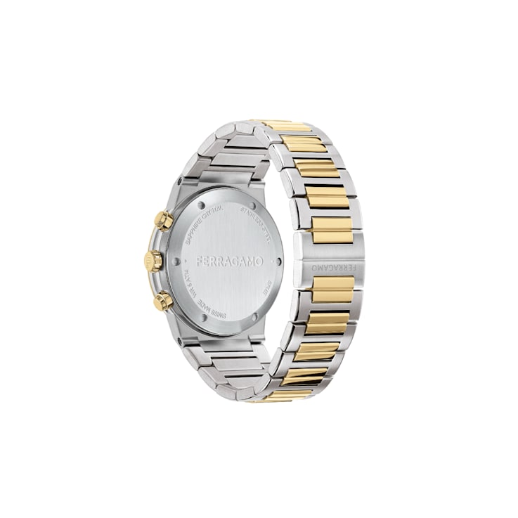 Ferragamo Sapphire Chrono Two-tone Bracelet Watch