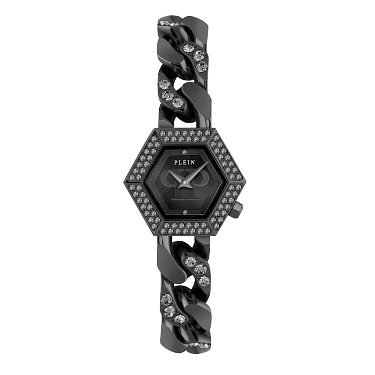 Philipp Plein The Hexagon Groumette Black Stainless Steel