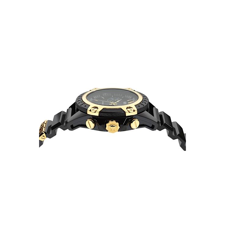 Icon Active Chronograph Transparent Black Case Watch