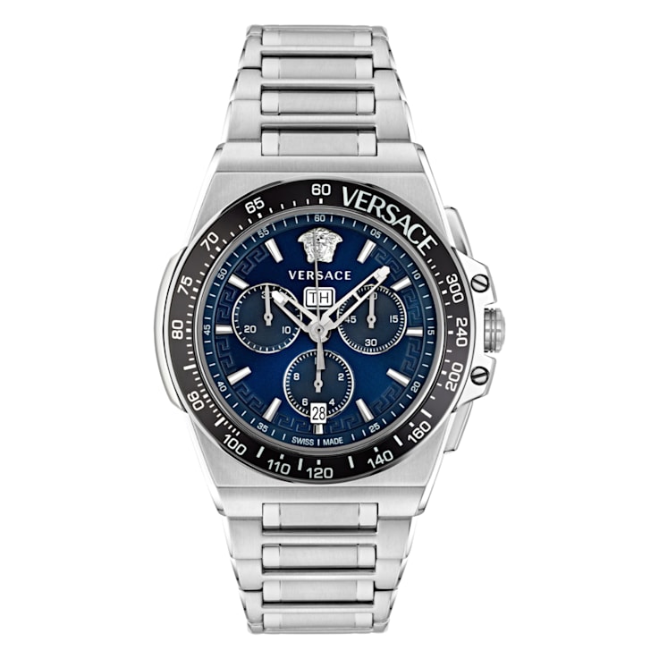Versace watch silver sale