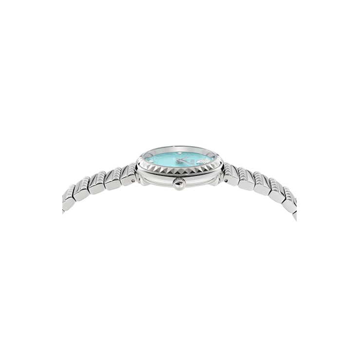 Greca Goddess Petite Blue Dial Stainless Steel Bracelet Watch