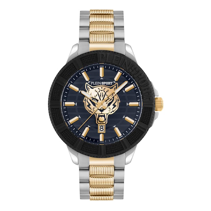 City Rush Blue Dial Two-tone Bracelet Watch