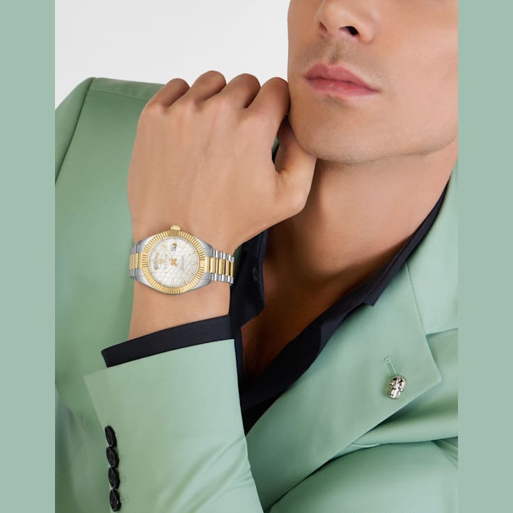 Date Superlative Two-tone Bracelet Mens Watch