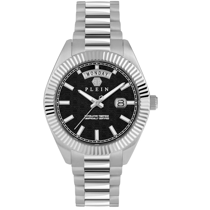 Date Superlative Stainless Steel Bracelet Mens Watch