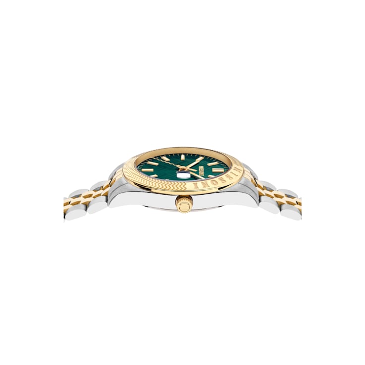 Missoni Classic Green Dial Two-tone Bracelet Watch