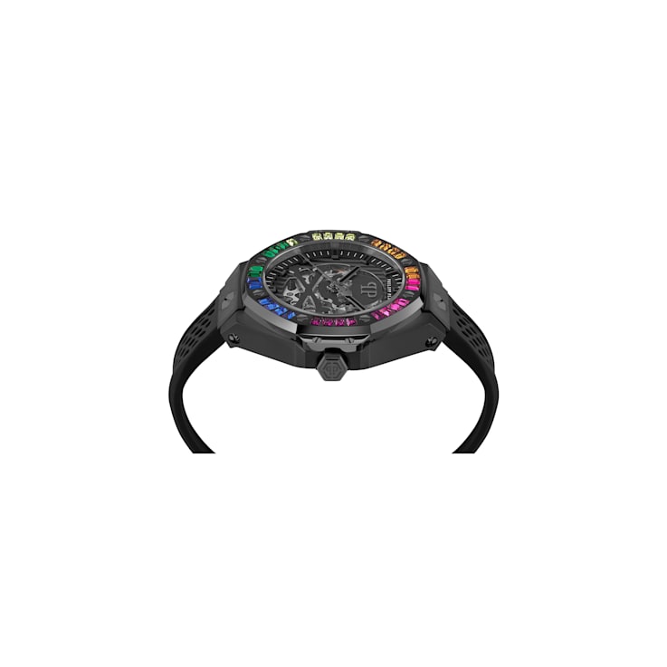 Plein $keleton Royal Silicone Strap Mens Watch
