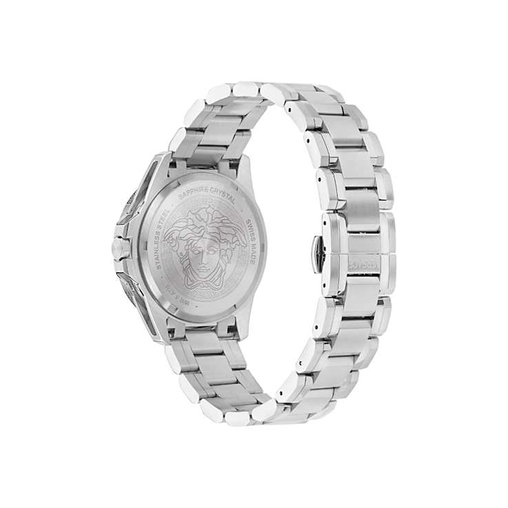 V-Galaxy Moonphase Blue Dial Stainless Steel Bracelet Watch