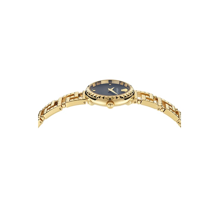 Versace Greca Goddess Black Dial Bracelet Watch - 16LDWB