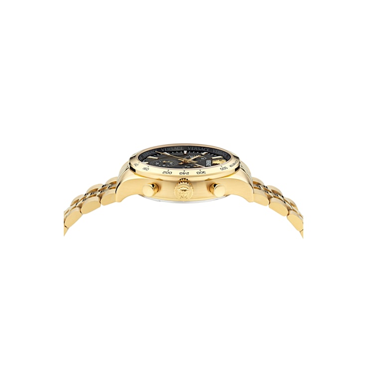 Hellenyium Chrono Petite Yellow Stainless Steel Bracelet Watch