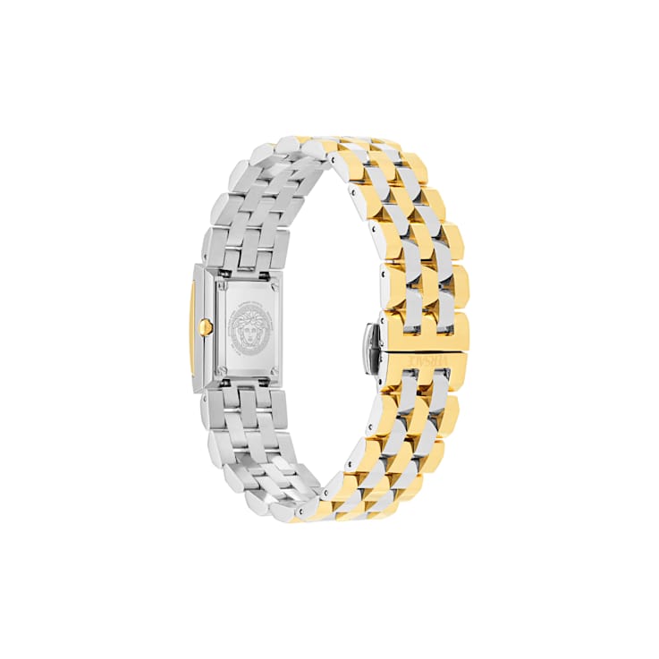 Versace Reveal Green Dial Two-tone Stainless Steel Bracelet Watch