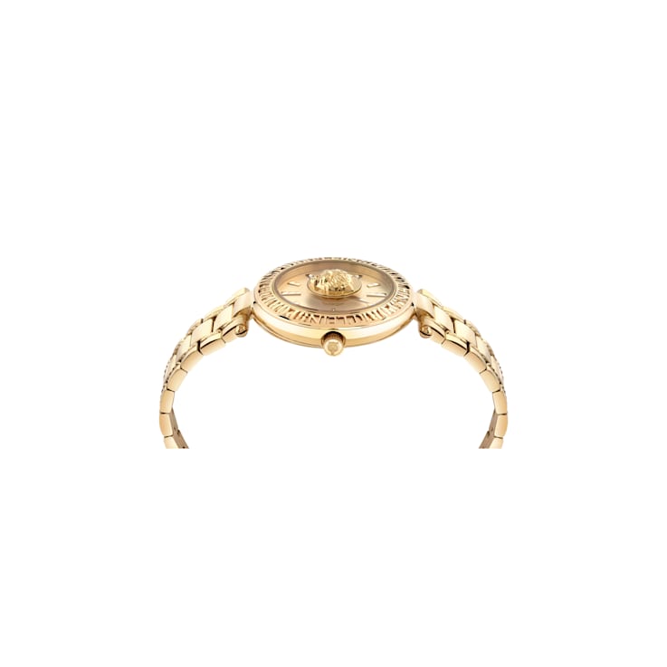 Opium Champagne Dial IP Yellow Bracelet Watch
