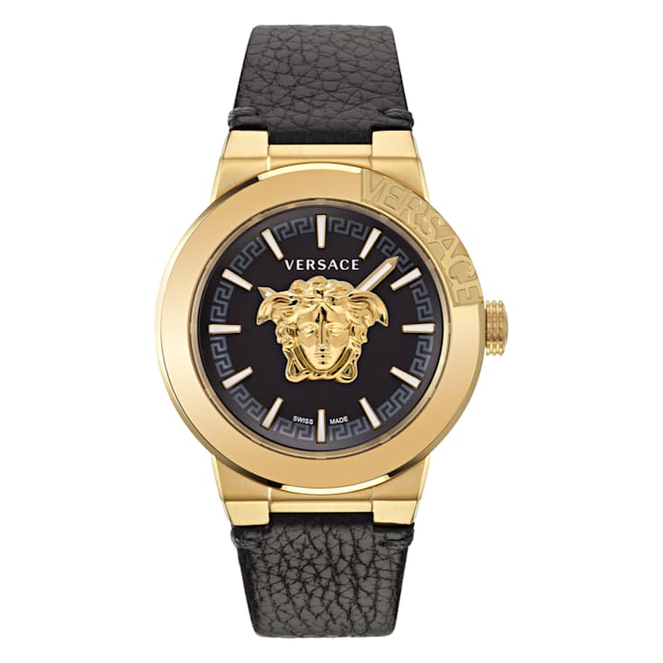 Versace leather strap watch best sale