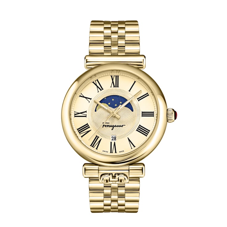 Ferragamo Ora Moonphase Bracelet Watch 1H49PA