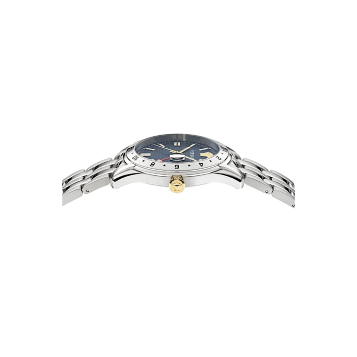 Versace Greca Time GMT Stainless Steel Bracelet Watch