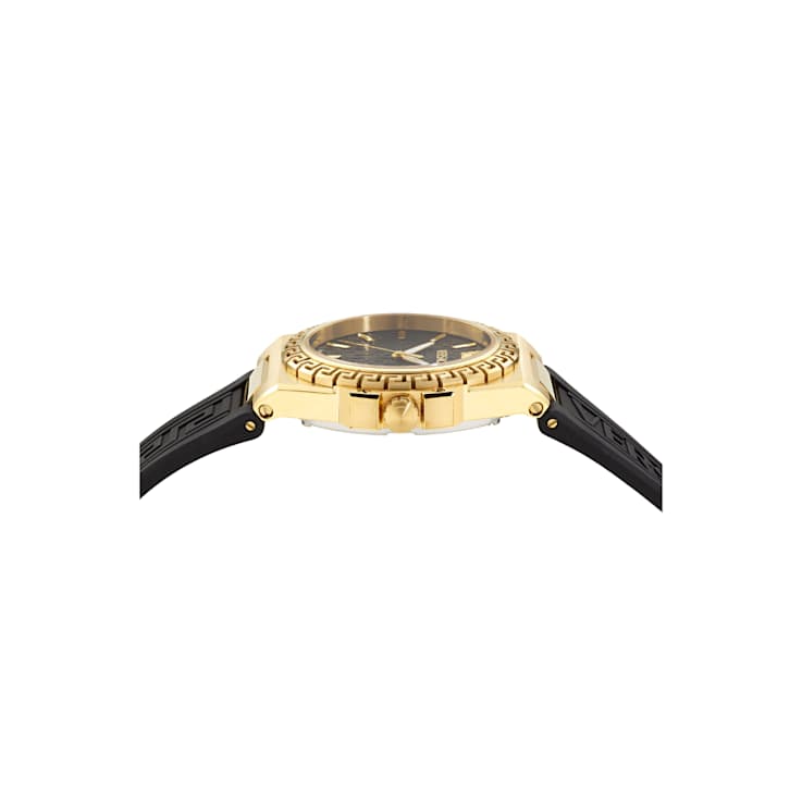 Greca Reaction Black Dial Silicone Strap Watch