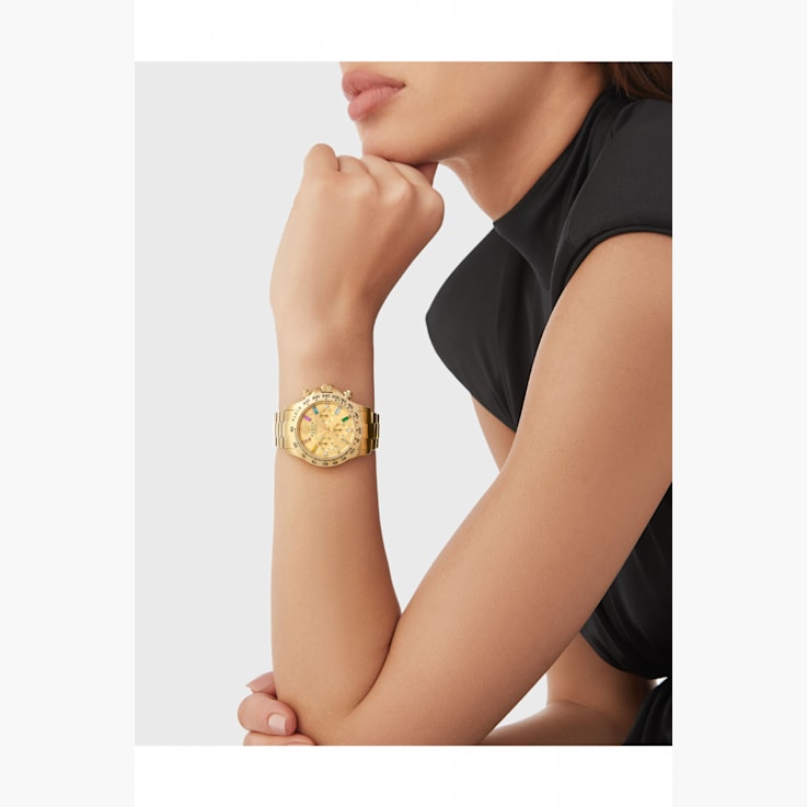 Philipp Plein Nobile Lady Yellow Stainless Steel Bracelet Watch