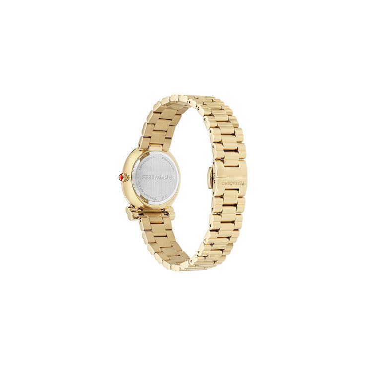 Gancini Twisted Yellow Stainless Steel Bracelet