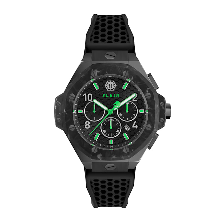 Plein Chrono Royal Silicone Strap Mens Watch