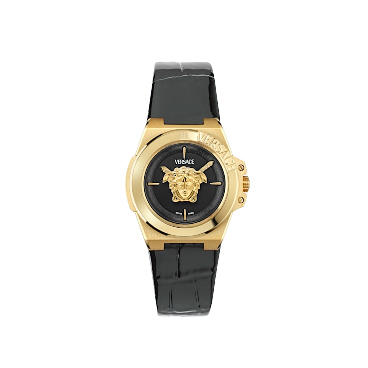Versace women's leather watch on sale