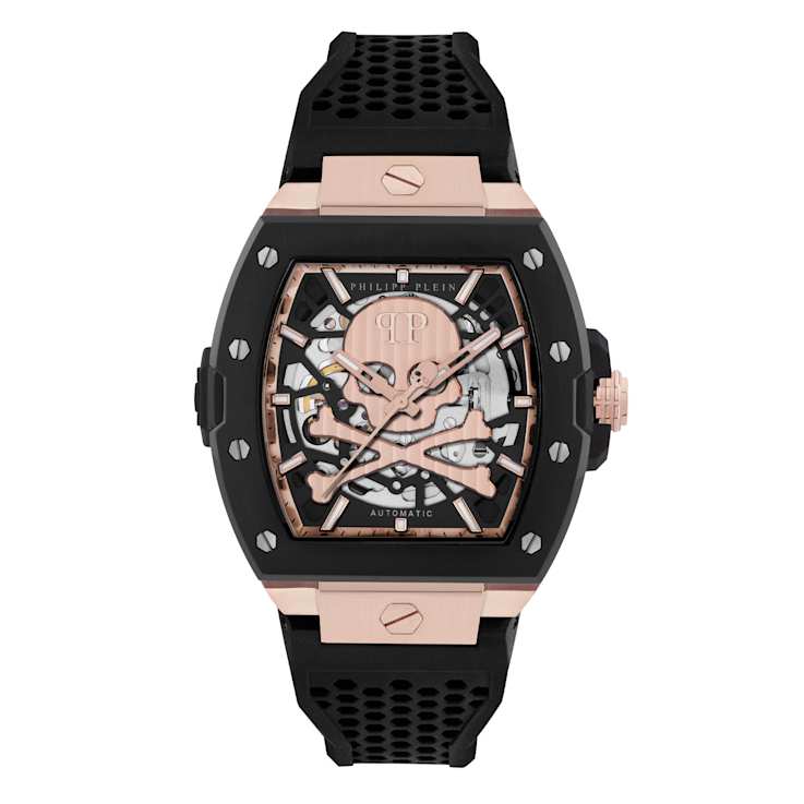 The $keleton 2.0 Black Skeleton Dial Automatic Watch