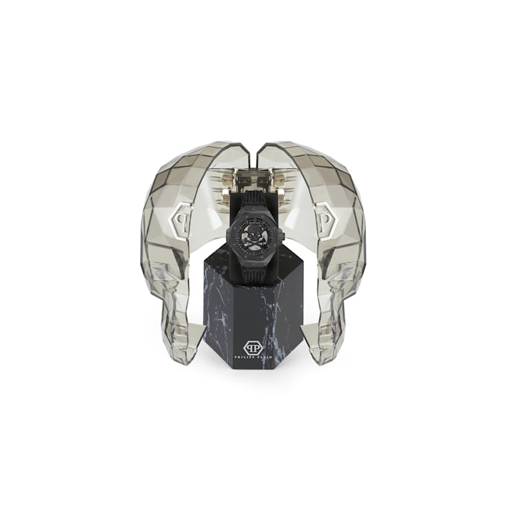 Plein $keleton Royal Silicone Strap Mens Watch
