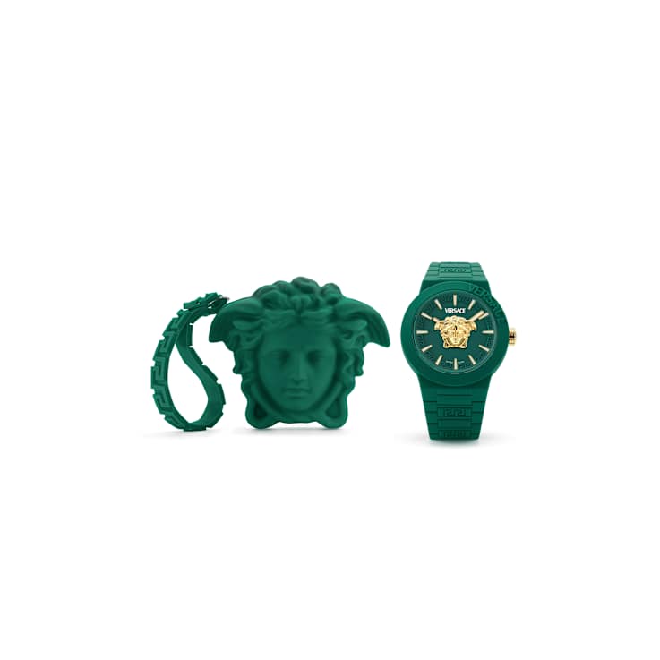 V-Pop Green Dial Silicone Watch