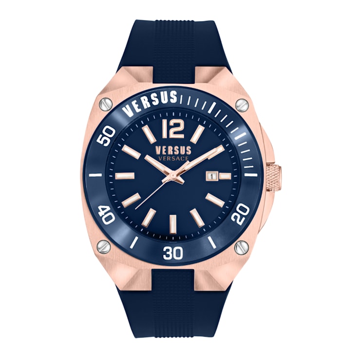 Blue on sale versace watch