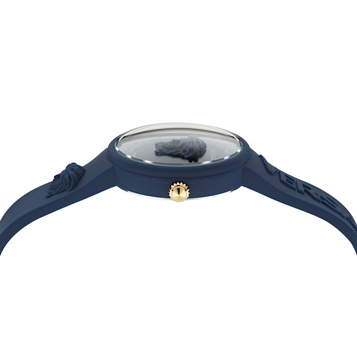 Versace Medusa Pop Navy Silicone Strap Watch - 16913A