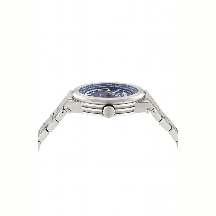 F-80 GMT Worldtime Stainless Steel Bracelet Watch