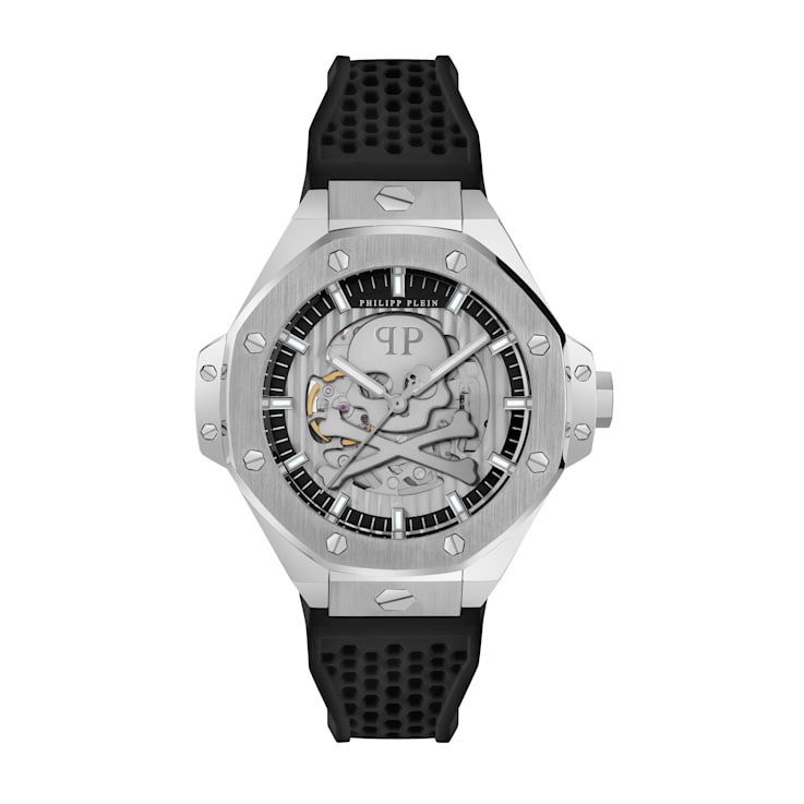 Plein $keleton Royal Silicone Strap Mens Watch