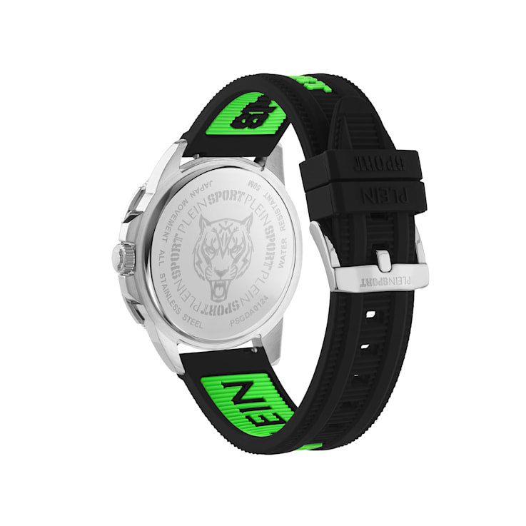 Rampage Black Dial Silicone Strap Watch
