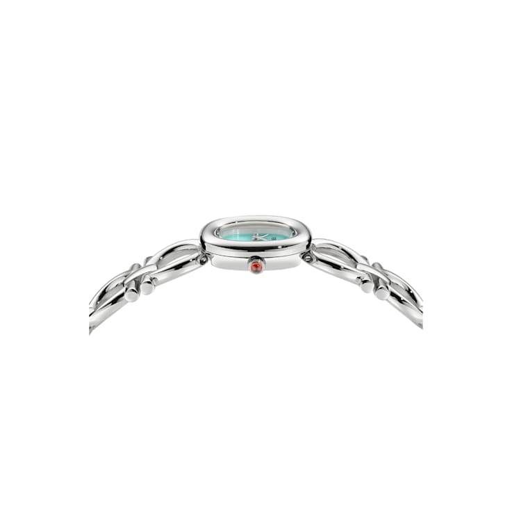 Double Gancini Light Blue Dial Stainless Steel Bracelet Watch
