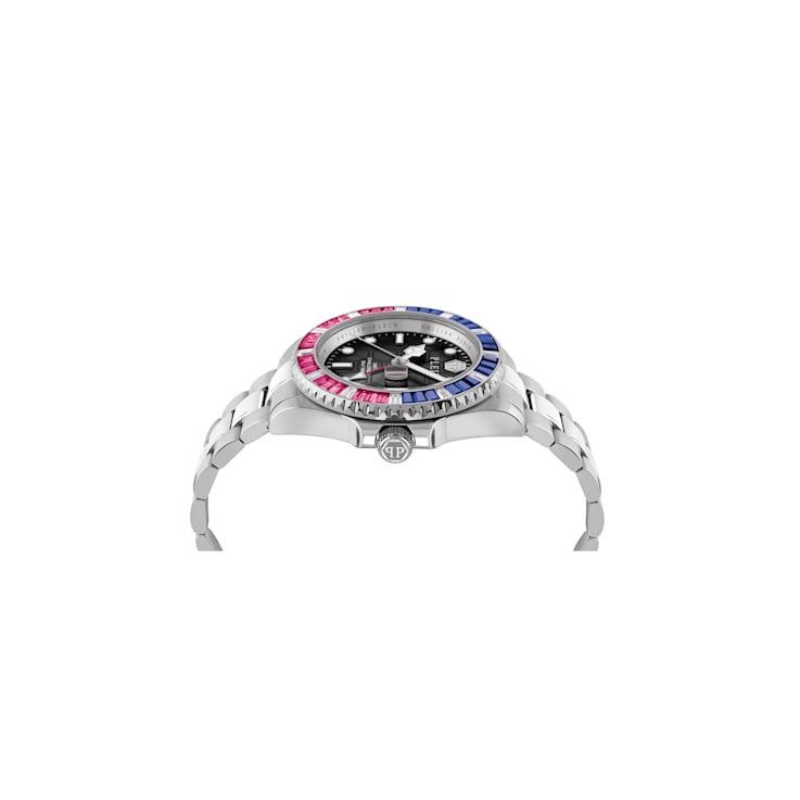 GMT-I Challenger Baguettes Black Dial Bracelet Watch