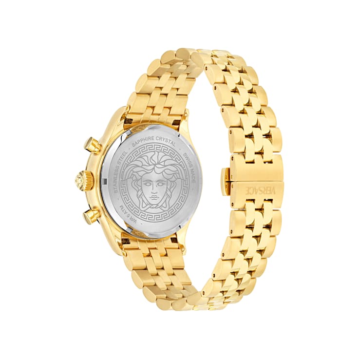 Hellenyium Chrono Petite Yellow Stainless Steel Bracelet Watch