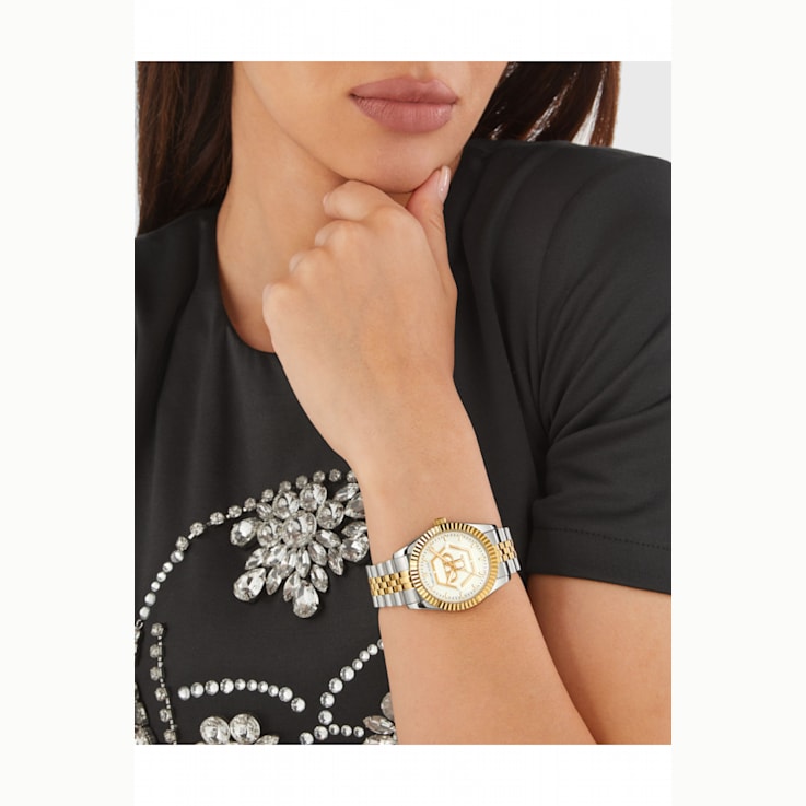 Philipp Plein Date Superlative Two-tone Bracelet Watch