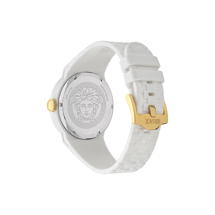 V-Pop White Dial Silicone Watch