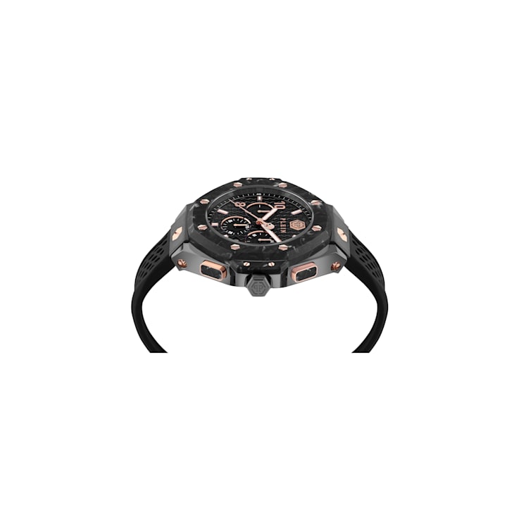 Plein Chrono Royal Silicone Strap Mens Watch