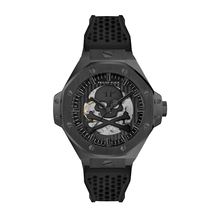 Plein $keleton Royal Silicone Strap Mens Watch