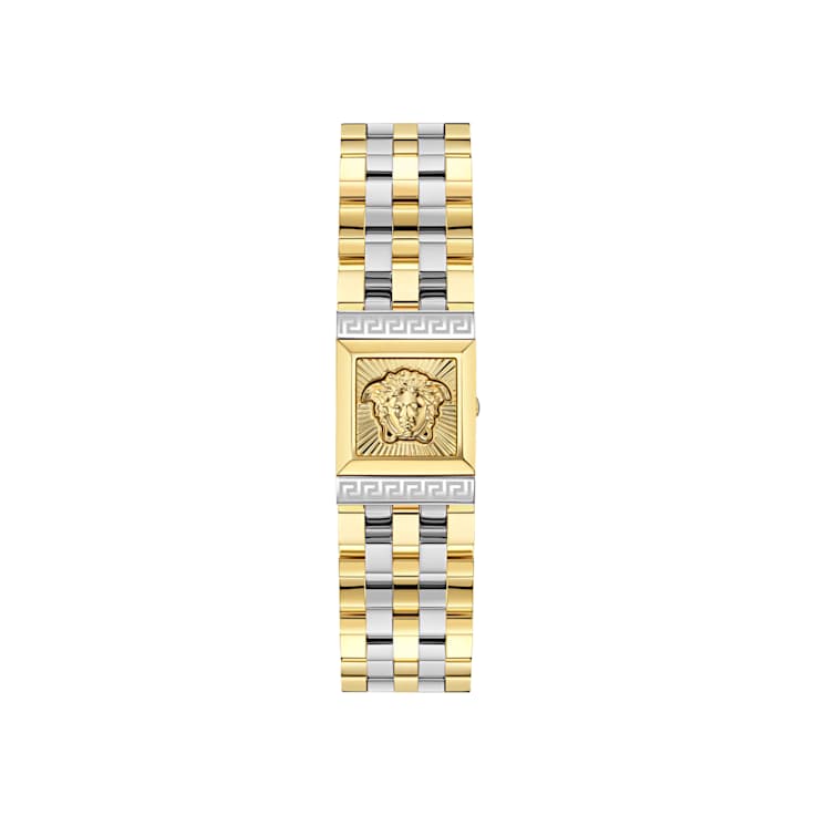 Versace Reveal Green Dial Two-tone Stainless Steel Bracelet Watch