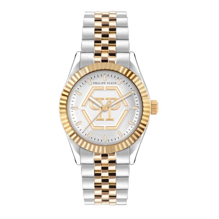 Philipp Plein Date Superlative Two-tone Bracelet Watch - 1697RC