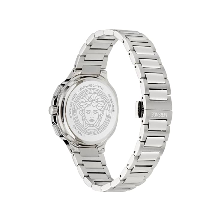 V-Chrono Square Blue Dial Stainless Steel Bracelet Watch