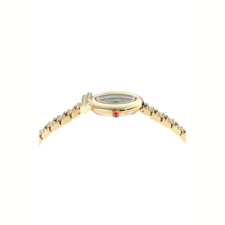 Gancini Twisted Yellow Stainless Steel Bracelet