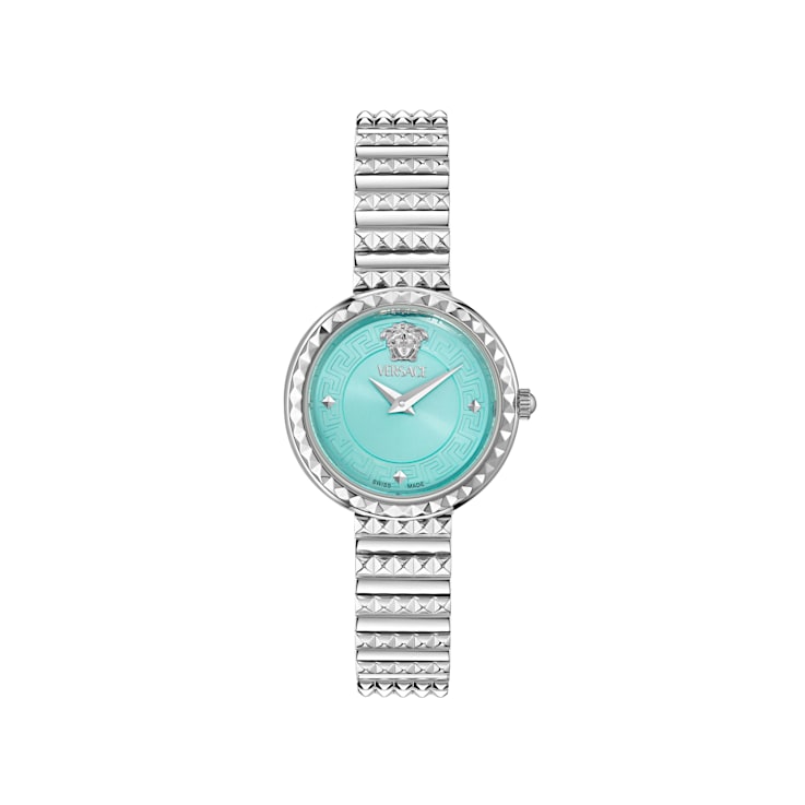 Greca Goddess Petite Blue Dial Stainless Steel Bracelet Watch