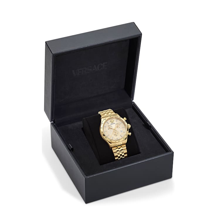 Hellenyium Chrono Petite Yellow Stainless Steel Bracelet Watch