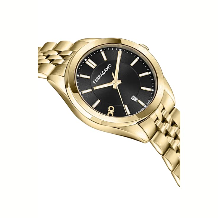 Ferragamo Classic IP Yellow Bracelet Watch
