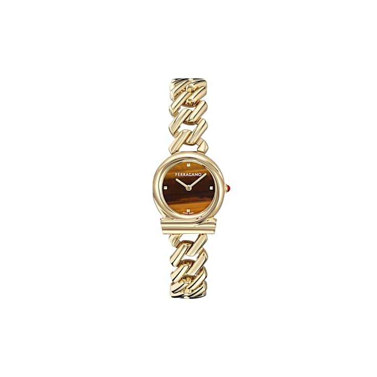 Gancini Twisted Chain Bracelet Watch