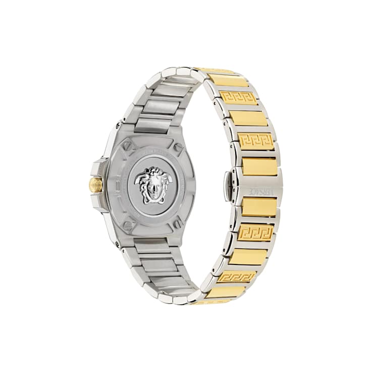 Greca Reaction Green Dial Two-tone Stainless Steel Bracelet Watch