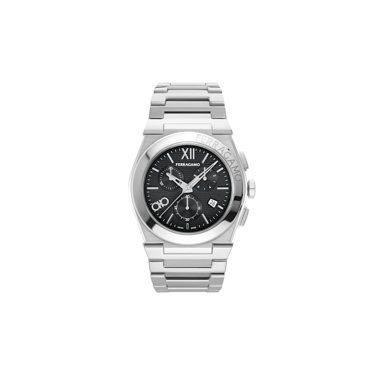 Vega Chrono Stainless Steel Bracelet Mens Watch